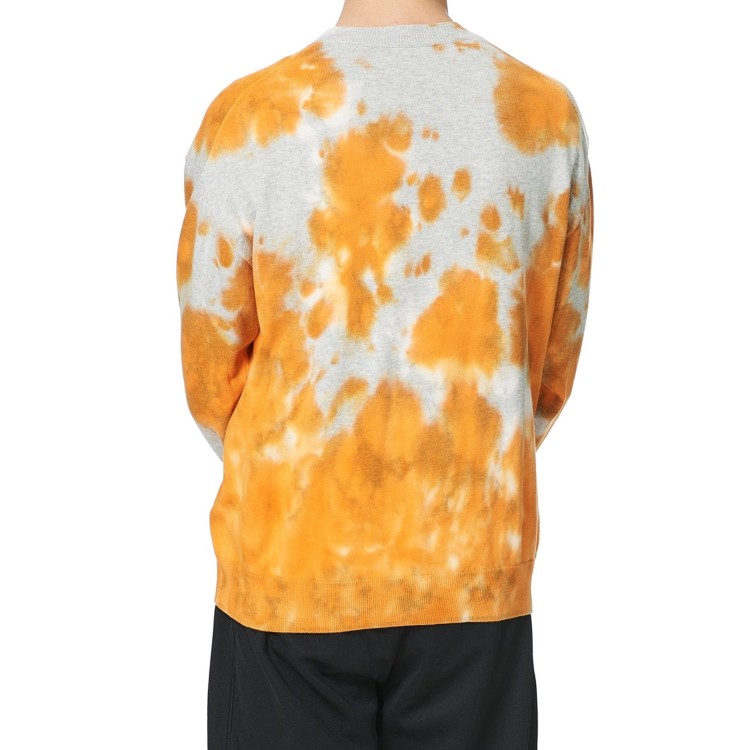 Shop Kenzo Tie Dye Tiger Sweater In Orange