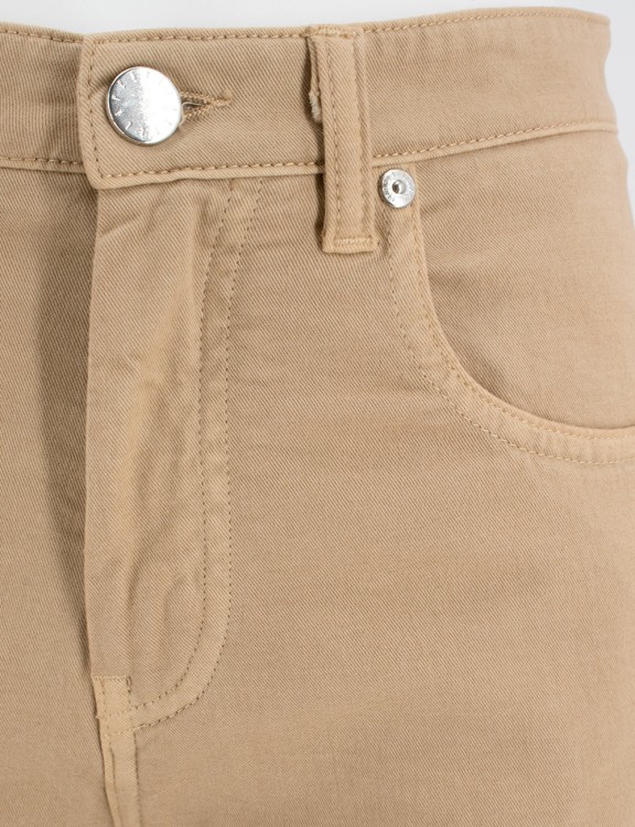 Shop Fedeli Beige Straight Cut Trousers In Brown