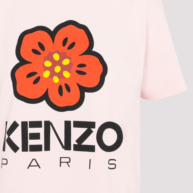 Shop Kenzo Faded Pink Cotton Loose T-shirt