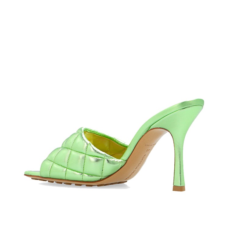 Shop Bottega Veneta Padded Sandals In Green