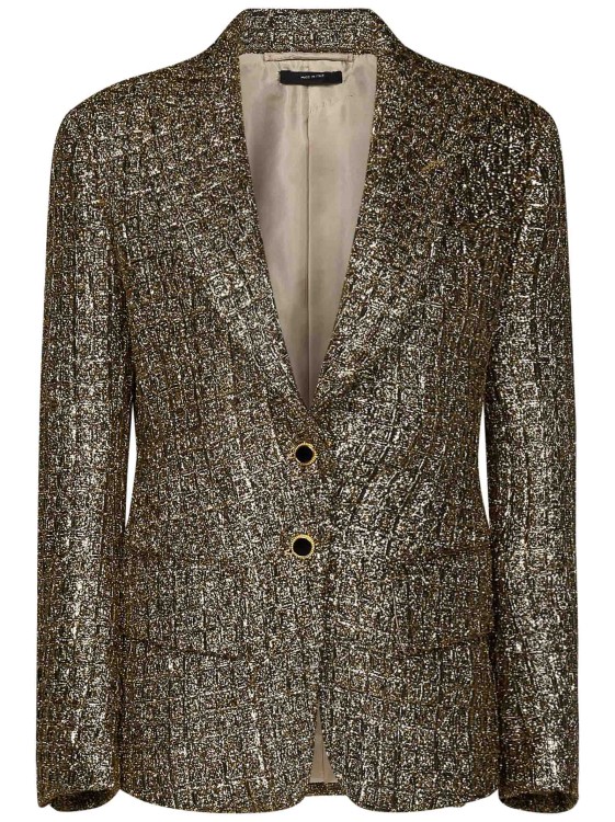Shop Tom Ford Single-breasted Blazer In Brown