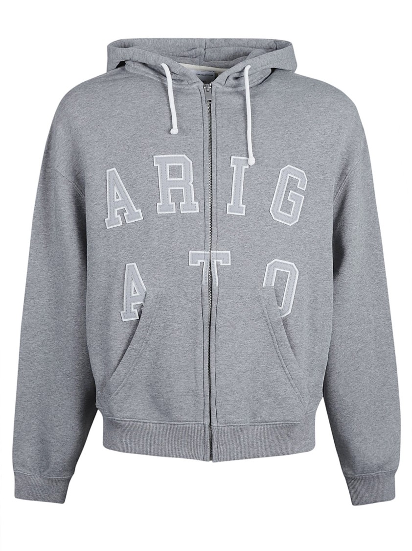 Axel Arigato Legend Drawstring Hoodie In Grey