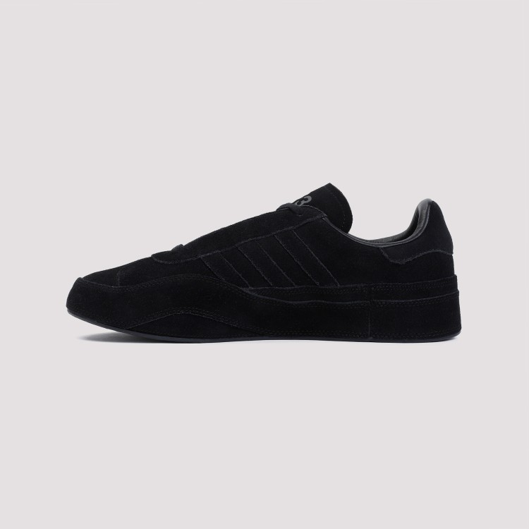 Shop Y-3 Black Suede Gazelle Sneakers