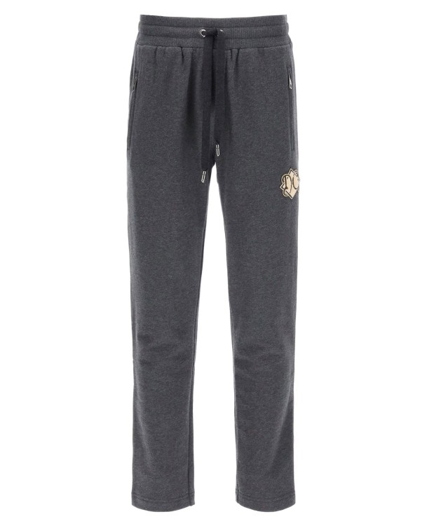 Shop Dolce & Gabbana Cotton Jogging Pants In Grey