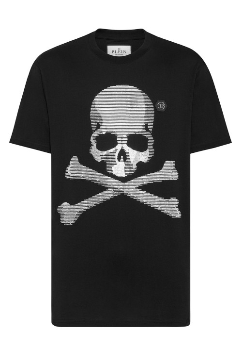 Philipp Plein Black Skull Print T-shirt