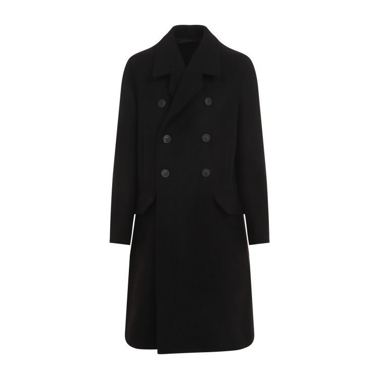Rick Owens Man Coat Black Size 40 Virgin Wool In Black