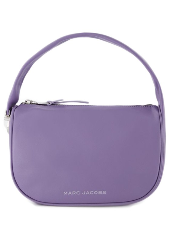 Shop Marc Jacobs Pushlock Mini Hobo Bag  - Daybreak - Leather In Purple