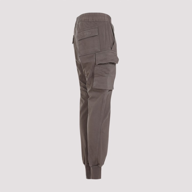 Shop Rick Owens Drkshdw Mastodon Cut Dust Cotton Pants In Grey