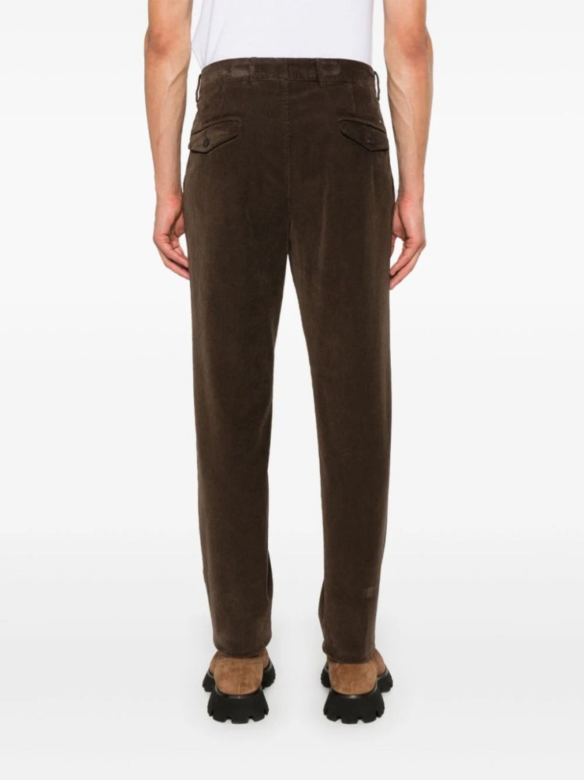 Peserico Corduroy Trousers In Black
