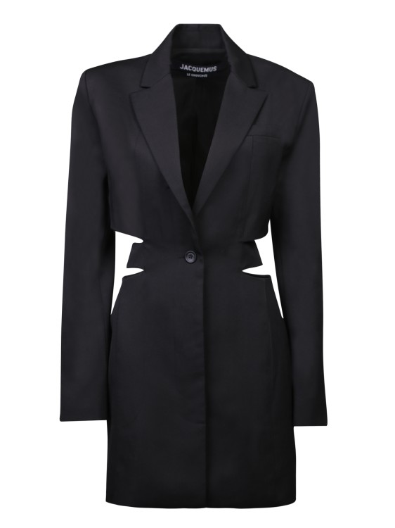 Shop Jacquemus Blazer Mini Dress In Black