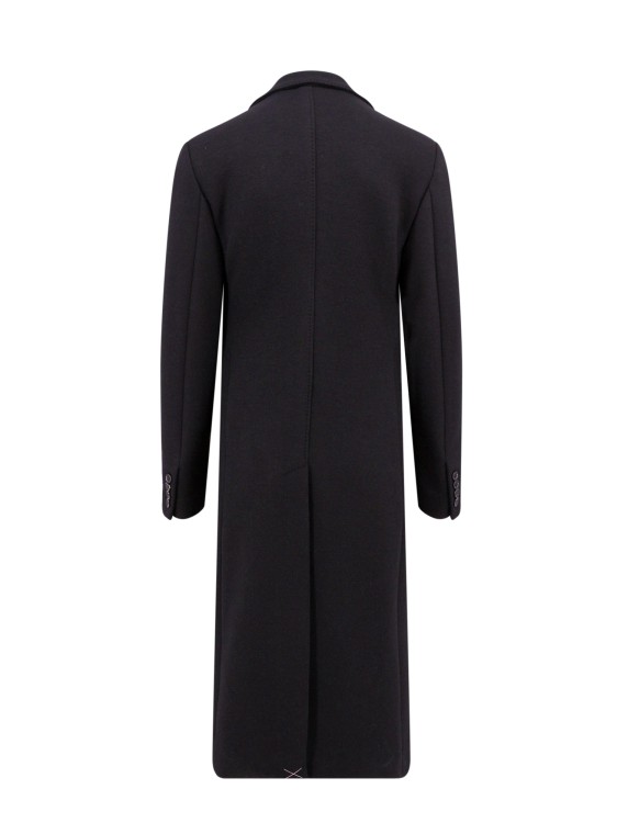 Shop Dolce & Gabbana Virgin Wool Blend Flared Coat In Black