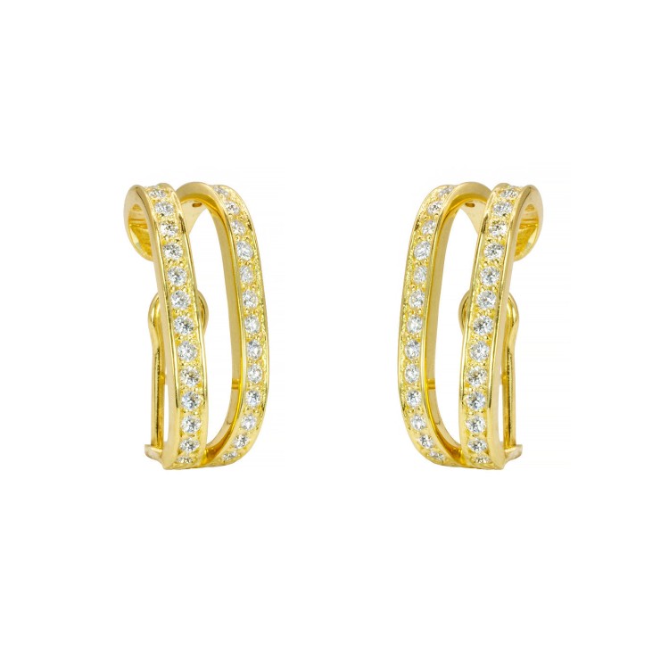 Louis Vuitton Idylle Blossom Studs, 3 Golds and Diamonds Gold. Size NSA