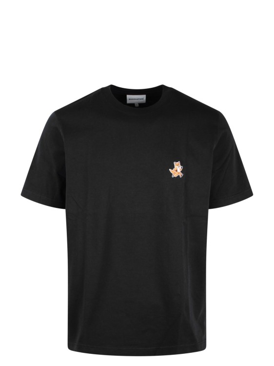Shop Maison Kitsuné Speedy Fox Patch T-shirt In Black