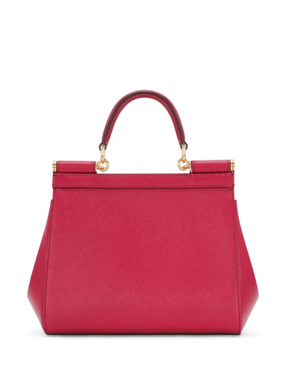 Shop Dolce & Gabbana Sicily Leather Crossbody Bag In Red