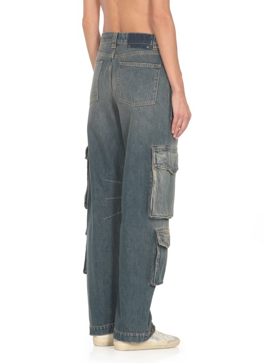 Shop Golden Goose Deluxe Brand Irina Cargo Pants In Blue