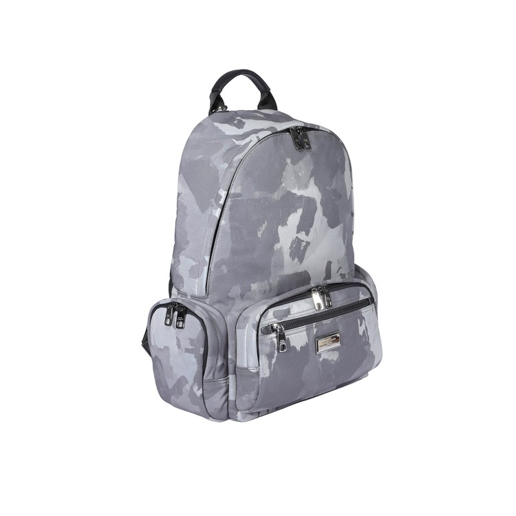 Shop Dolce & Gabbana Camouflage Backpack In Grey