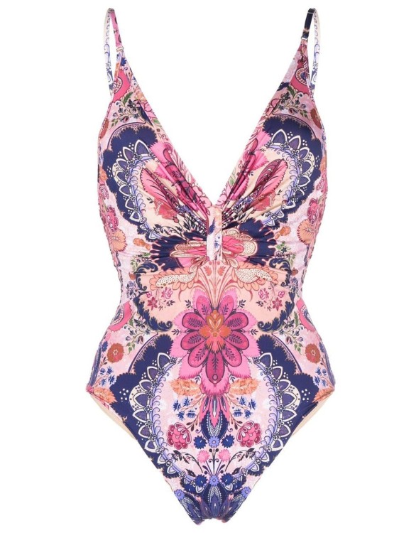 Zimmermann Printed One Piece Swimsuit In Multicolor