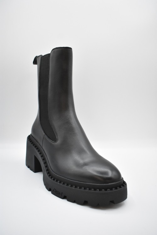 Shop Ash Black Leather Boots