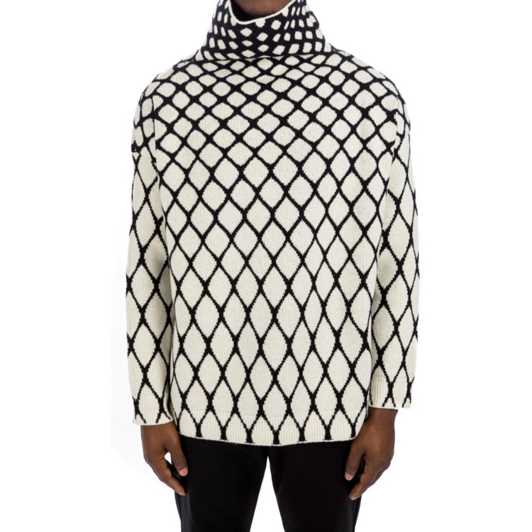 Shop Valentino Wool Sweater In Grey