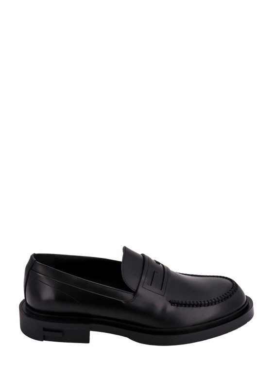 Shop Fendi Black Leather Loafer