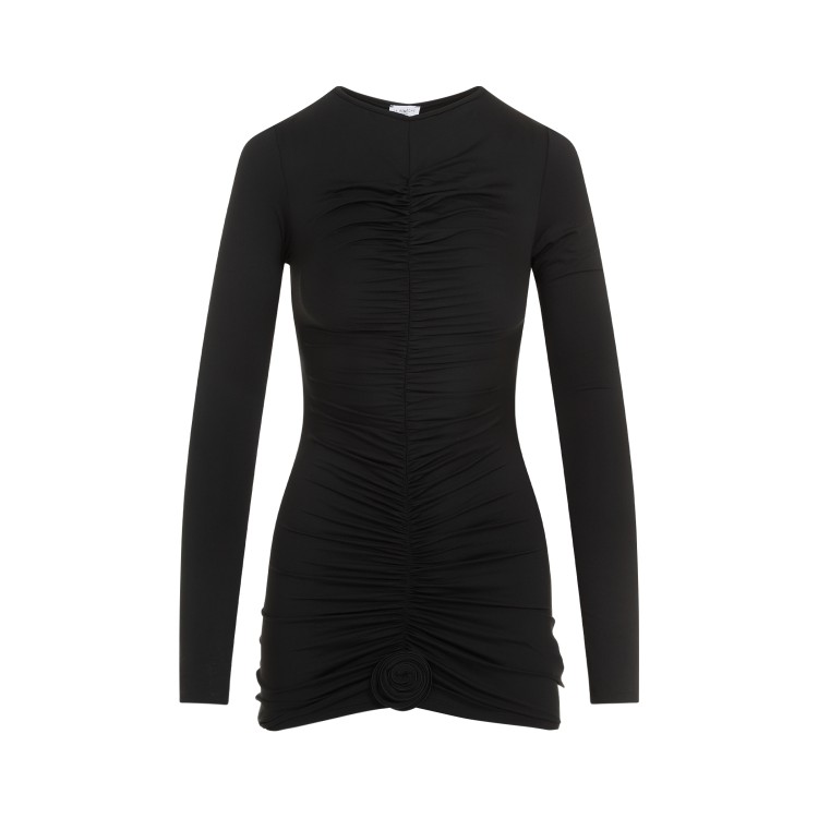 Shop La Reveche Lillibet Black Polyamide Mini Dress