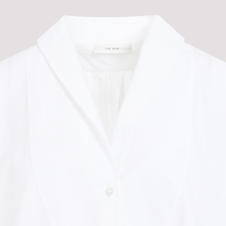 Shop The Row Off White Cotton Elinor Shirt Dress