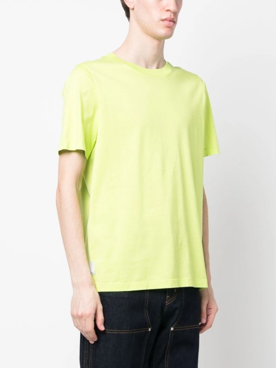 Shop Stone Island Shadow Project Neon Green Cotton Jersey T-shirt In Gold