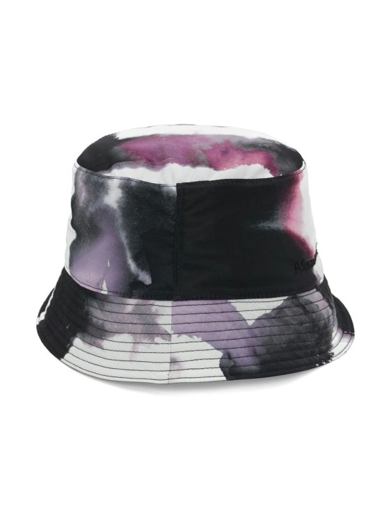 Shop Alexander Mcqueen Reversible Hat Wattercolor Graffiti Seal Logo Black/multicolor