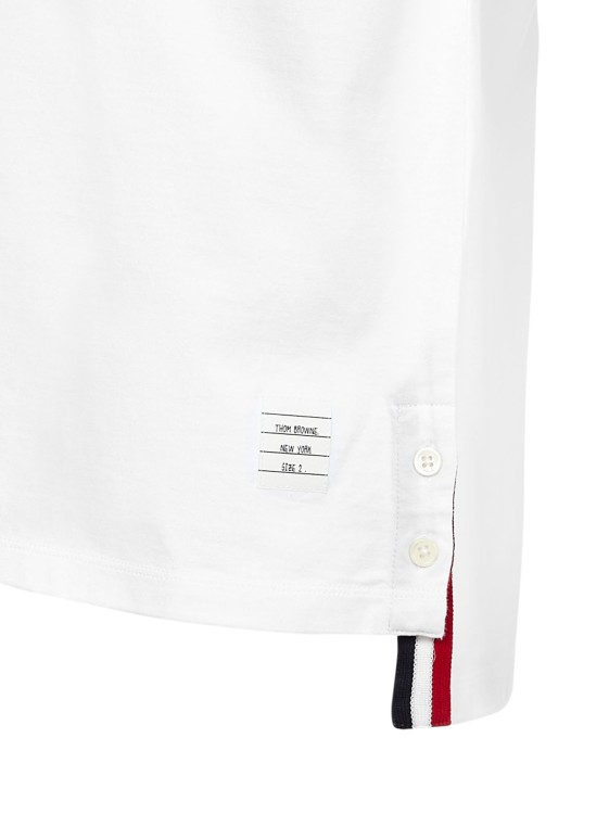 Shop Thom Browne White Medium Weight Cotton Jersey T-shirt