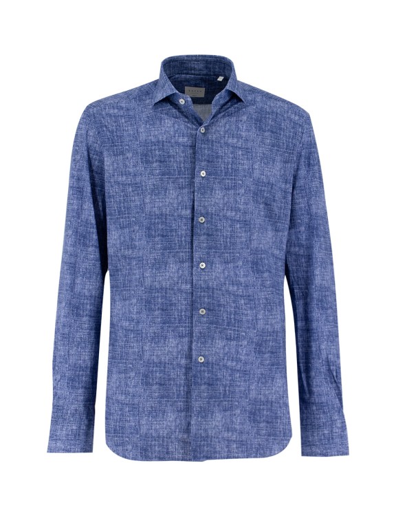 Shop Xacus Blue Casual Shirt