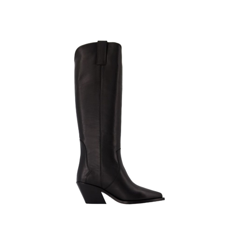 Shop Anine Bing Tall Tania Boots - Leather - Black