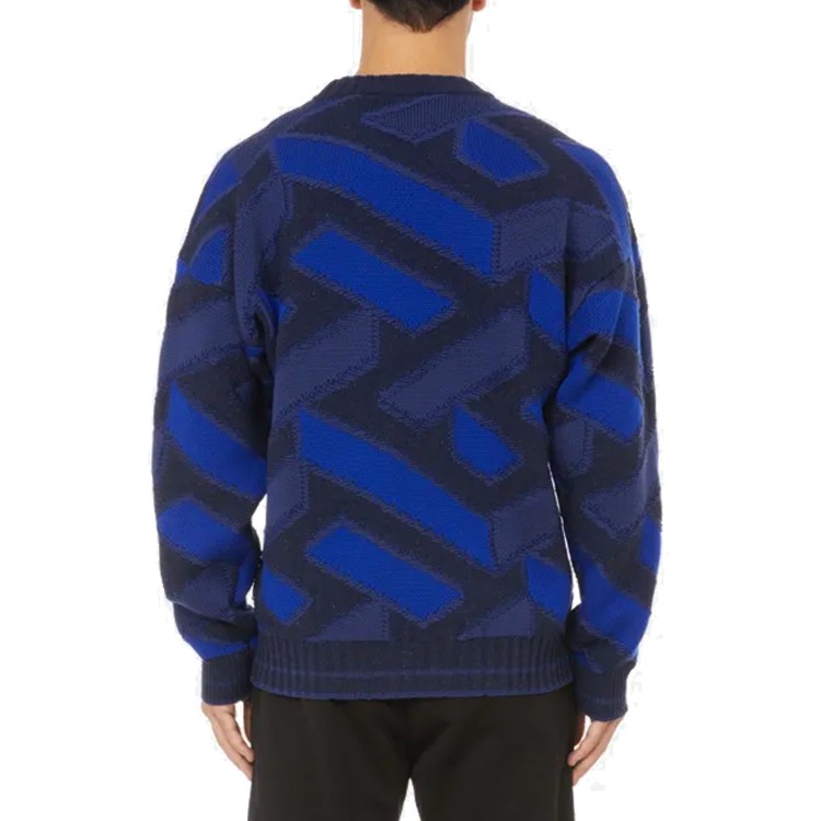 Shop Versace Blue Logo Sweater