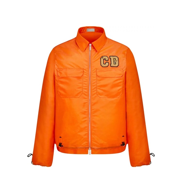Shop Dior X Kenny Scharf Shirt Jacket In Orange