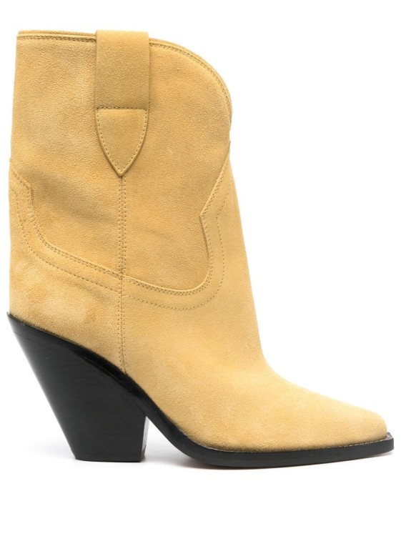 Isabel Marant Leyane Suede Cowboy Boots In Brown