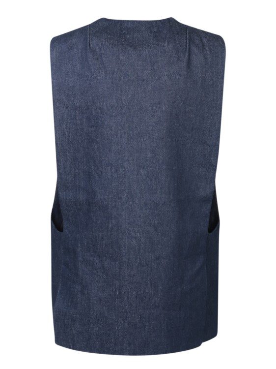Shop Amiri Blue Cotton Vest