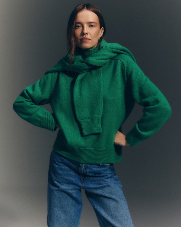 Shop Ether Libra Sweater In Green