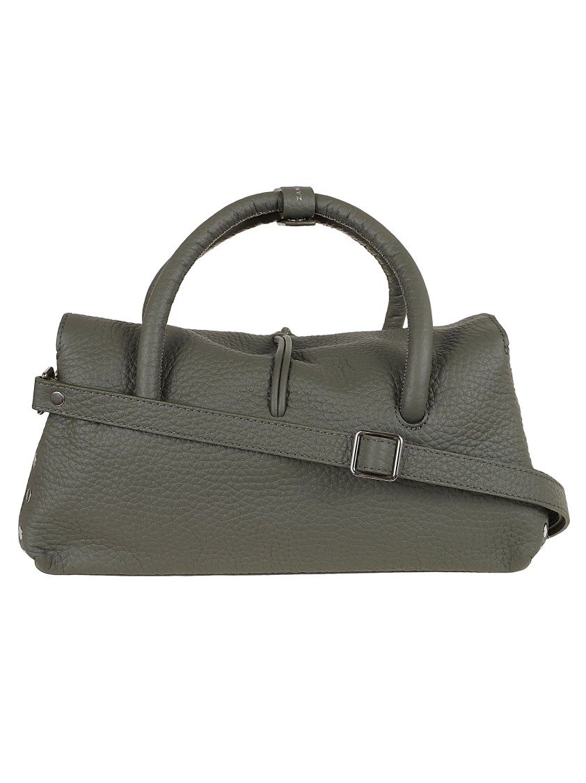 Shop Zanellato Green Shoulder Bag