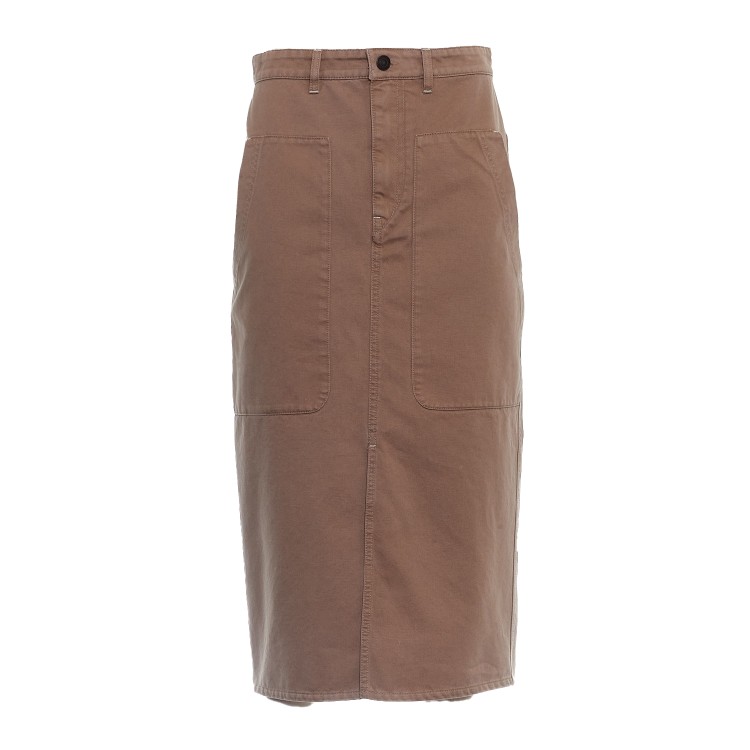 Isabel Marant Étoile Flozia Sahara Skirt In Brown