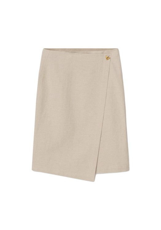 Shop Aeron Prow - Wrap Skirt In Neutrals