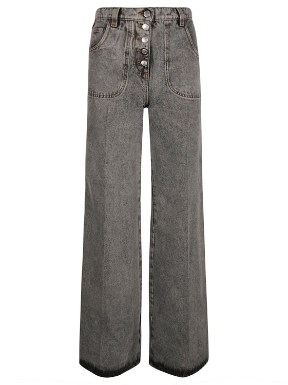 Shop Etro Grey Flared Jeans