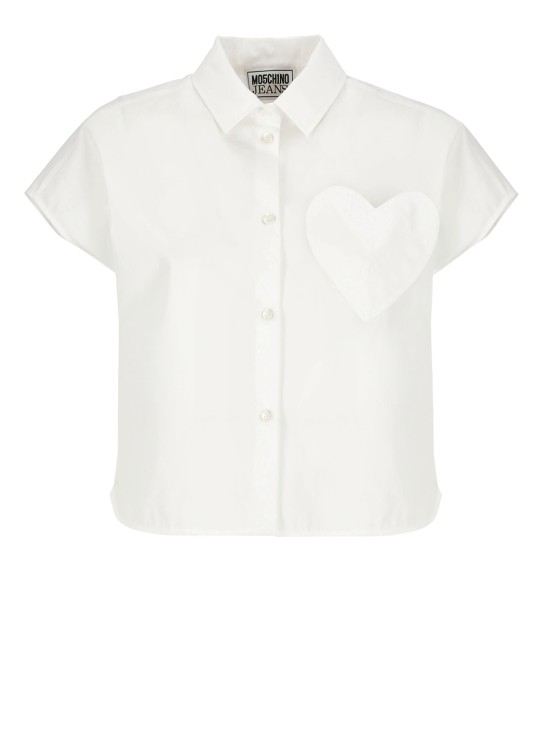 Shop Moschino Cotton Shirt In White
