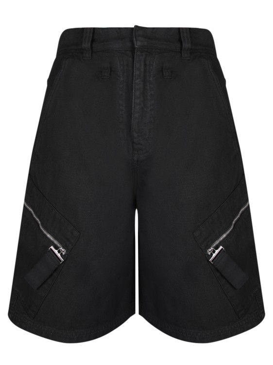 Shop Jacquemus Cotton Bermuda Shorts In Black