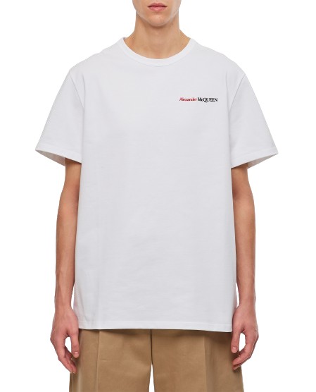 Shop Alexander Mcqueen Jersey T-shirt In White