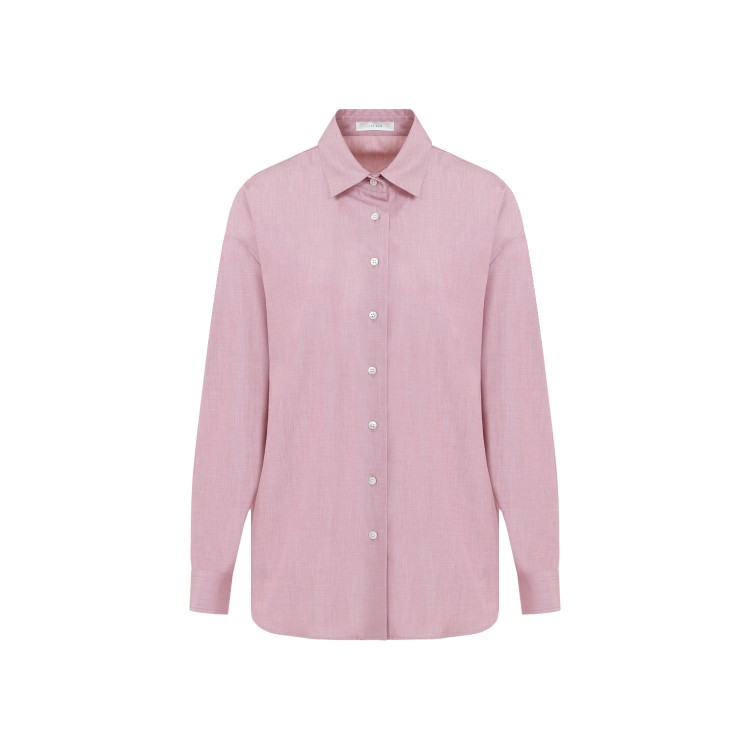 The Row Light Brick Red Cotton Attica Shirt In Pink