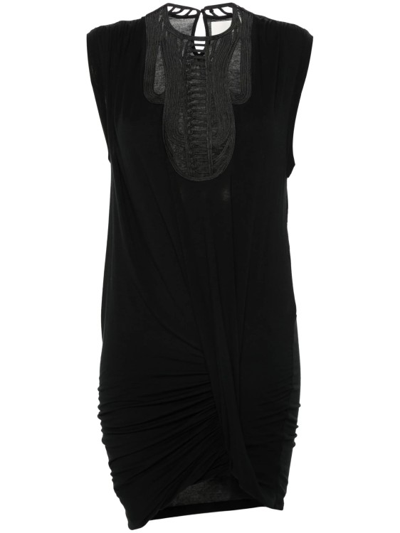 Isabel Marant Zelmira Macramé-detail Dress In Black