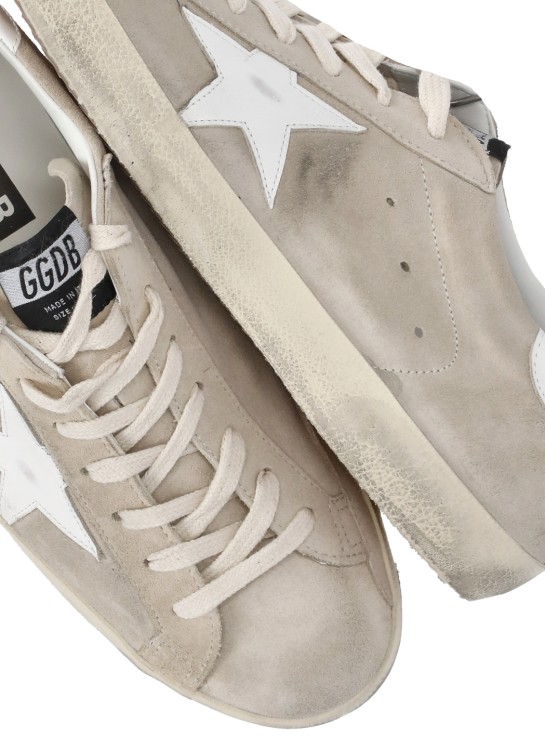 Shop Golden Goose Super Star Sneakers In Neutrals