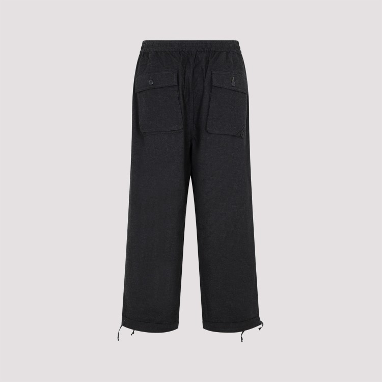 Shop Universal Works Grey Charcoal Cotton Parachute Pants In Black