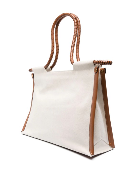 Shop Isabel Marant Beige Toledo Bag In White