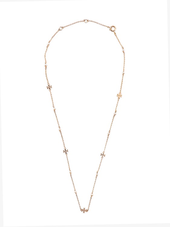 Shop Tory Burch Metal Necklace In Not Applicable