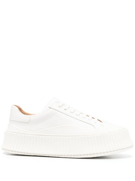 Jil Sander Off-white Leather Sneakers